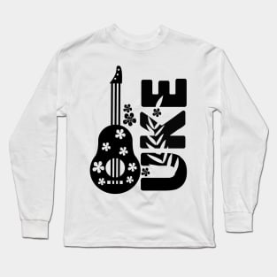 Ukulele Guitar Player Hawaii Music Long Sleeve T-Shirt